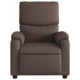 vidaXL Fauteuil verstelbaar kunstleer bruin