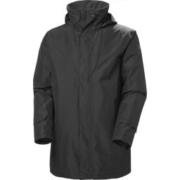 Helly Hansen - Maat XL -Dubliner Insulated Long Jacket - Heren - Zwart