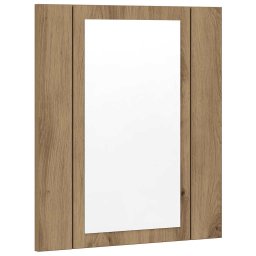vidaXL Badkamerspiegelkast LED 40x12x45 cm bewerkt hout artisan eiken