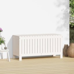 vidaXL Tuinbox 108x42,5x54 cm massief grenenhout wit