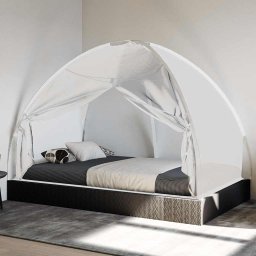 vidaXL Klamboe met deuren Mongolia 220 gaas 200x120x130 cm wit