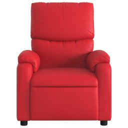 vidaXL Fauteuil verstelbaar kunstleer rood