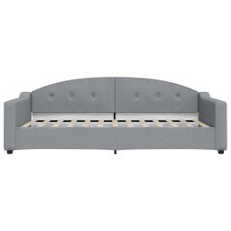 vidaXL Slaapbank 100x200 cm stof lichtgrijs