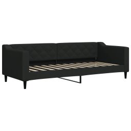 vidaXL Slaapbank met matras 80x200 cm stof zwart