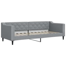 vidaXL Slaapbank met matras 80x200 cm stof lichtgrijs
