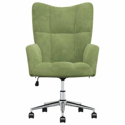 vidaXL Relaxstoel fluweel lichtgroen