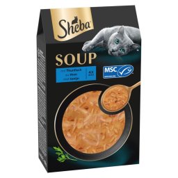 40x 40g Multipack Sheba Classic Soup Fresh Pouches met Tonijn Nat Kattenvoer