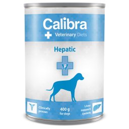 6x 400g Calibra Veterinary Diet Dog Hepatic kip hondenvoer nat