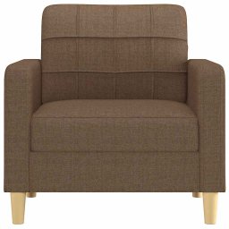 vidaXL Fauteuil 60 cm stof bruin