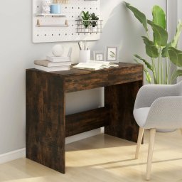 vidaXL Bureau 101x50x76,5 cm spaanplaat gerookt eikenkleurig
