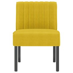 vidaXL Stoel fluweel geel