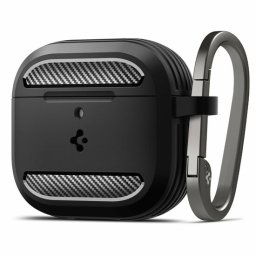 Spigen Rugged Armor AirPods 4 Hoesje Zwart