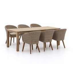 + 15% kassakorting | Intenso Tropea/ROUGH-S 220cm dining tuinset 7-delig - Laagste prijsgarantie!