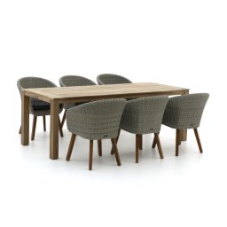 + 15% kassakorting | Intenso Tropea/ROUGH-S 220cm dining tuinset 7-delig - Laagste prijsgarantie!