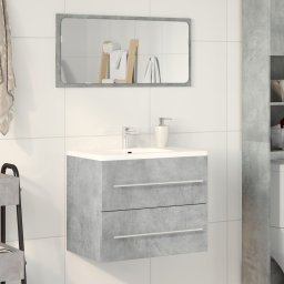 vidaXL Wastafelkast 60x38,5x48 cm spaanplaat betongrijs