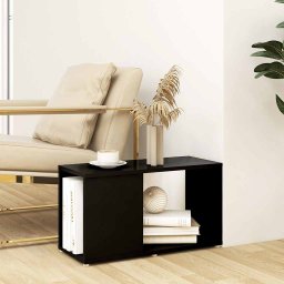 vidaXL Tv-meubel 60x24x32 cm bewerkt hout zwart