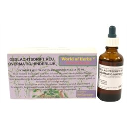 WORLD OF HERBS FYTOTHERAPIE OVERMATIGE GESLACHTSDRIFT REU 50 ML