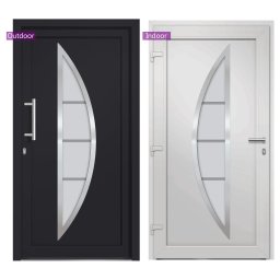 vidaXL Voordeur 88x200 cm antraciet