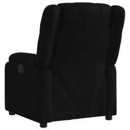 vidaXL Fauteuil verstelbaar stof zwart