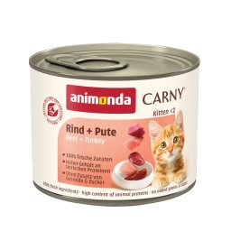 12x200g Kitten Rund en Kalkoen animonda Carny Kattenvoer