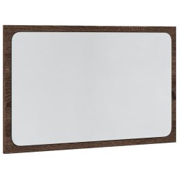 vidaXL Badkamerspiegel met LED 60x8,5x38 cm bewerkt hout bruin eiken