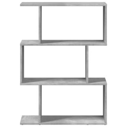 vidaXL Kamerscherm / boekenkast 3-laags 70x24x97 cm hout betongrijs