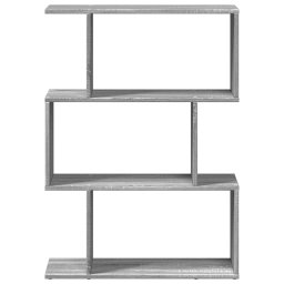 vidaXL Kamerscherm / boekenkast 3-laags 70x24x97 cm hout grijs sonoma