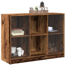 vidaXL Dressoir 102x37x75,5 cm bewerkt hout oud houtkleurig