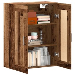 vidaXL Dressoir 69,5x34x90 cm bewerkt hout oud houtkleurig