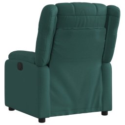 vidaXL Fauteuil verstelbaar stof donkergroen
