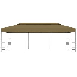 vidaXL Prieel 180 g/m² 6x3x2,7 m taupe
