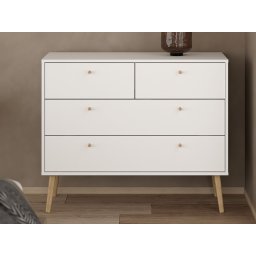 Commode BOAVISTA 4 lades wit