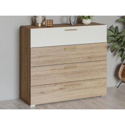 Commode VERTIGO 4 lades sauvage eik