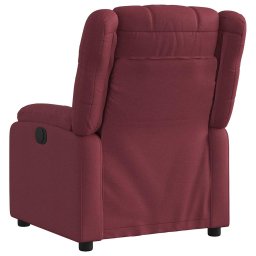 vidaXL Fauteuil verstelbaar stof wijnrood