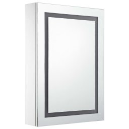 vidaXL Badkamerkast met spiegel en LED 50x13x70 cm