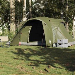 vidaXL Koepeltent 6-persoons waterdicht olijfgroen