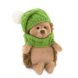 Egel knuffel met muts en sjaal (Life Collectie)