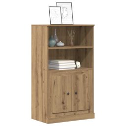 vidaXL Hoge kast 60x35,5x103,5 cm bewerkt hout artisanaal eikenkleurig