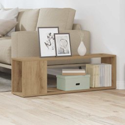 vidaXL Tv-meubel 100x24x32 cm bewerkt hout artisanaal eikenkleur