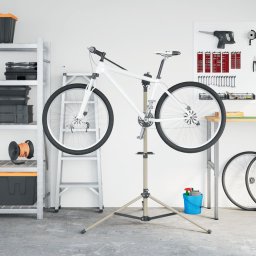 vidaXL Fietsreparatiestandaard inklapbaar 120-165 cm aluminium