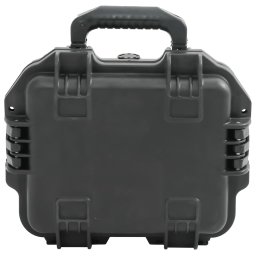 vidaXL Flightcase draagbaar 30x24,5x12,5 cm PP zwart