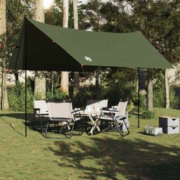 vidaXL Kampeerluifel waterdicht 462x306x211 cm olijfgroen