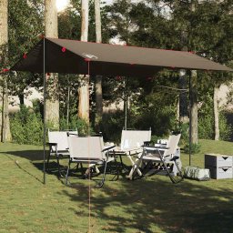 vidaXL Kampeerluifel waterdicht 406x306 cm bruin