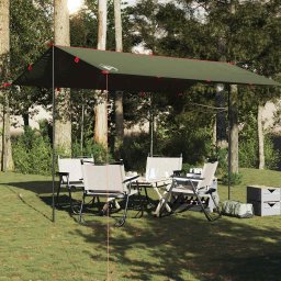 vidaXL Kampeerluifel waterdicht 406x306 cm olijfgroen