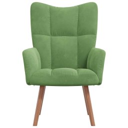 vidaXL Relaxstoel fluweel lichtgroen