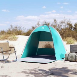 vidaXL Strandtent 3-persoons waterdicht zeegroen