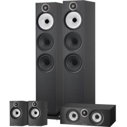 Bowers & Wilkins HTM6 S3 + 603 S3 (per paar) + 606 S3 (per paar) Zwart