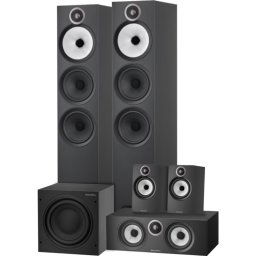 Bowers & Wilkins HTM6 S3 + 603 S3 (per paar) + 606 S3 (per paar) + ASW610 Zwart