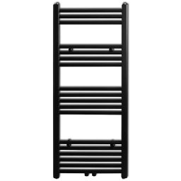 vidaXL Radiator / handdoekenrek recht 500x1160 mm zwart