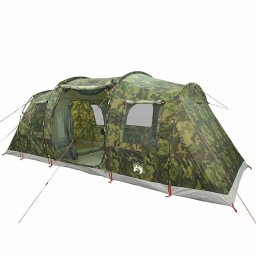 vidaXL Tunneltent 4-persoons waterdicht camouflage